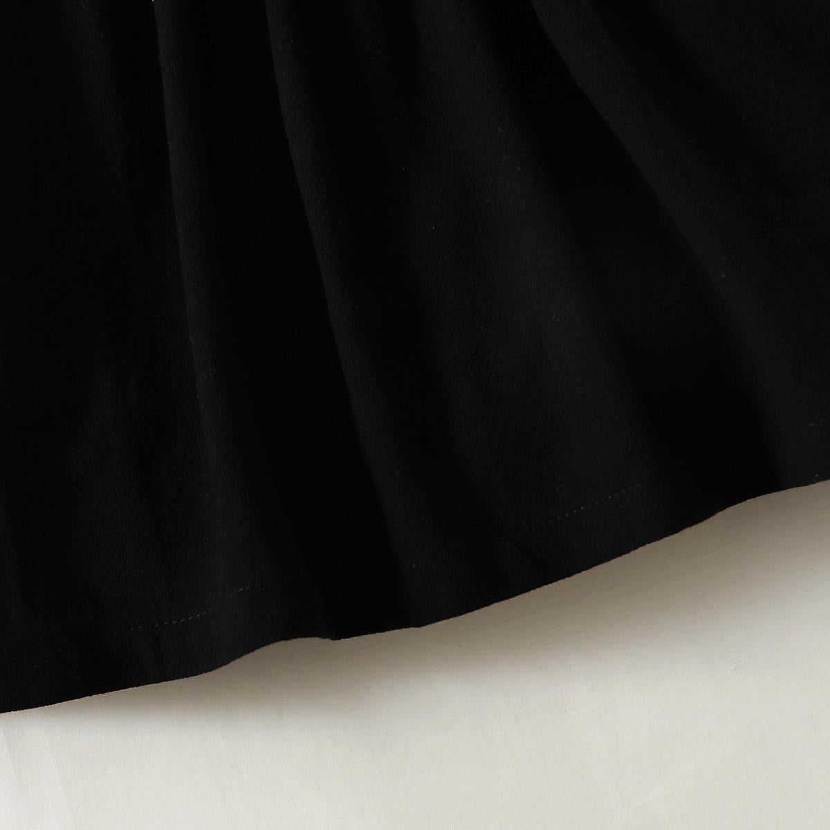 Baby Girls Dress Wide Neck Gauze One Piece Sun Dress Black 222206313
