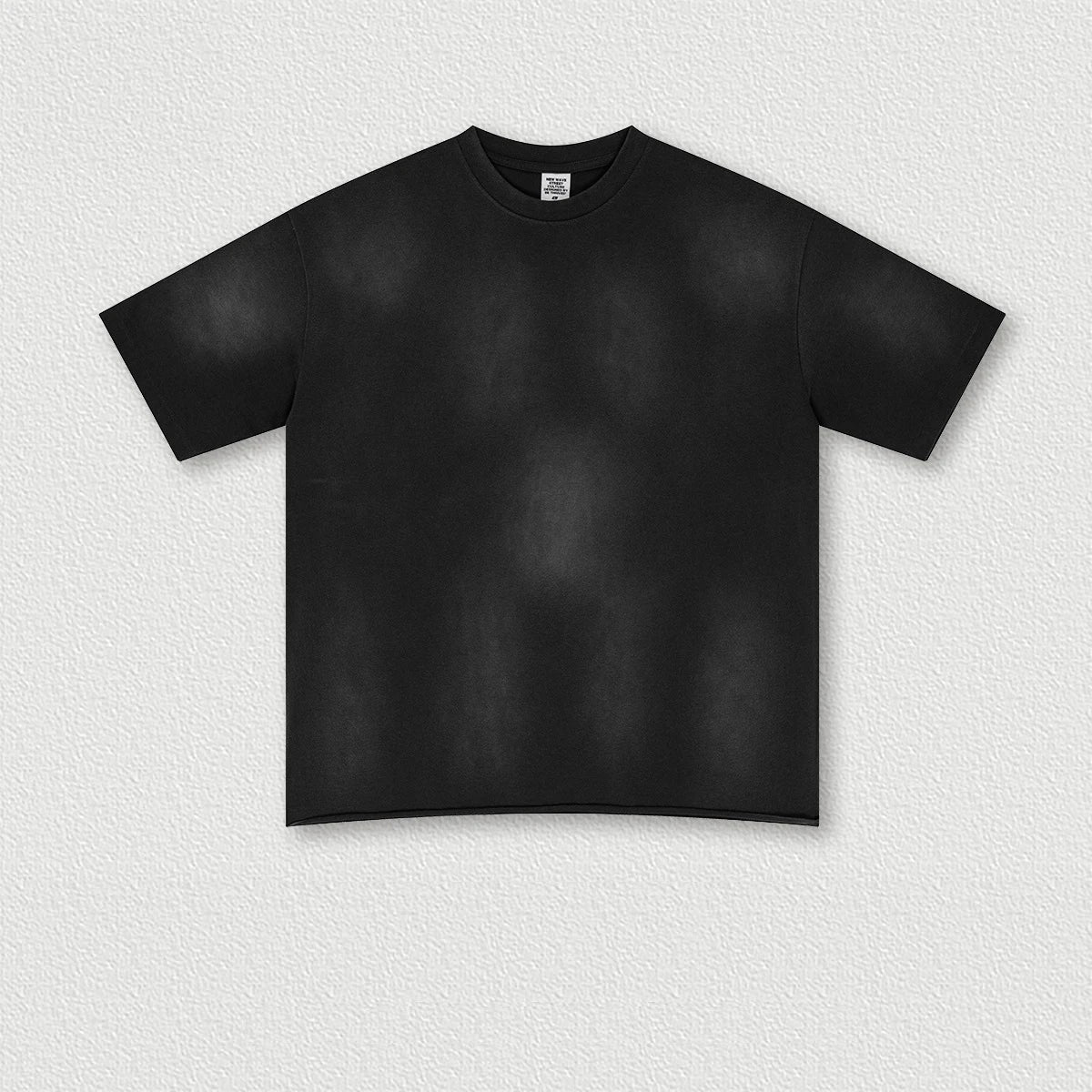 285 Grams 100% Cotton Heavy Weight Plain-patterned Shoulder-loose Rolled-up Short-sleeved Monkey Washed Oversize TShirt