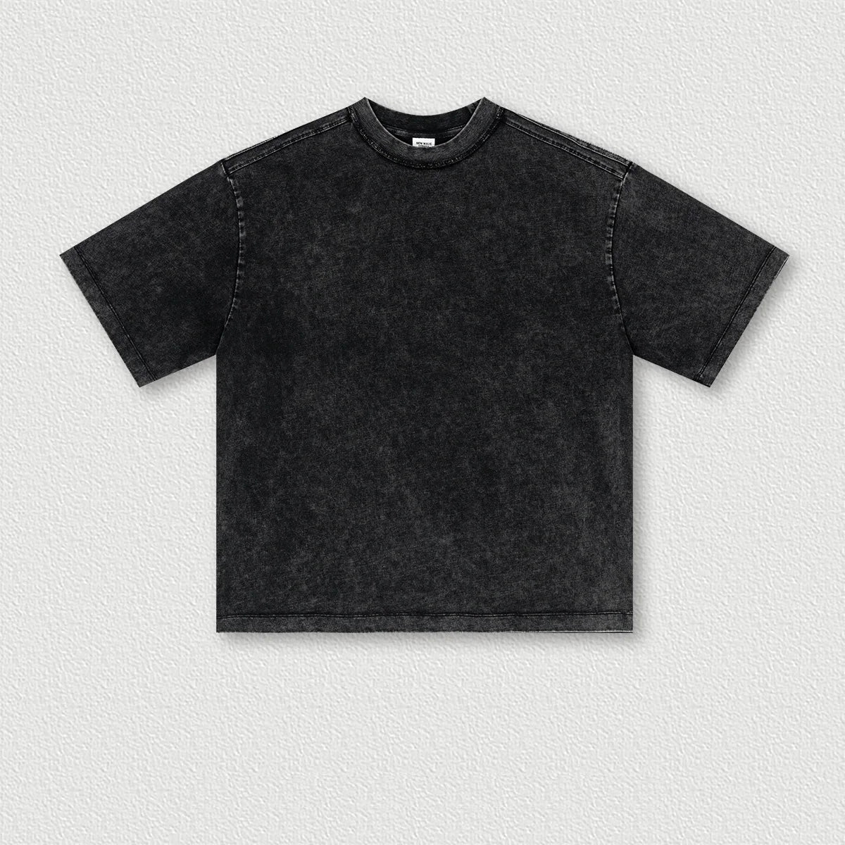 285 Grams Custom Logo Summer American Heavy Weight Batik Short Sleeve Loose Washed Retro Old T-shirt Men's Fashion