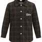 PureChapter Boys Button Down Shirt Plaid Long Sleeve Shirt with Letter Embroidery, Casual Boys Shirts for 7-15 Years