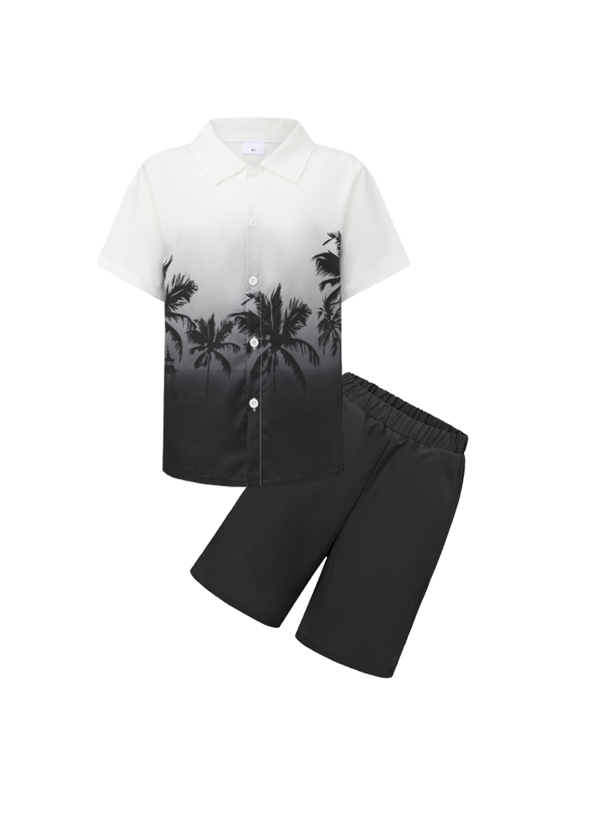 PureChapter Boys' Clothing Sets Boys Summer Outfits Hawaiian Short Sleeve Shirts Matching Shorts 2-Piece for Beach Vacation