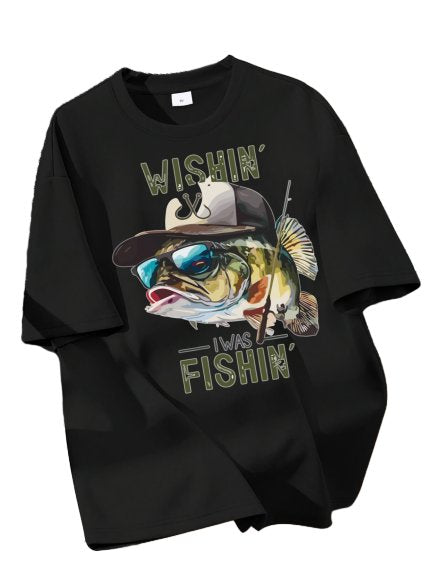 Boys T Shirts Boys Graphic Tees Short Sleeve Funny Fishing Pattern Summer Tops for 8-12 Years