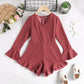 Kid Clothes Girl Clothes Girl Jumpsuit V-neck Shorts JIT7277330
