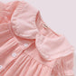 Baby Girls Dress Pure Color Doll Collar One Piece Sun Dress Pink F212111451-1