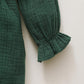 Infant Baby Girl Dress Baby Girl Fall Clothes Ruffle Long Sleeve Cute Bowknot Dress Green 22010055-2