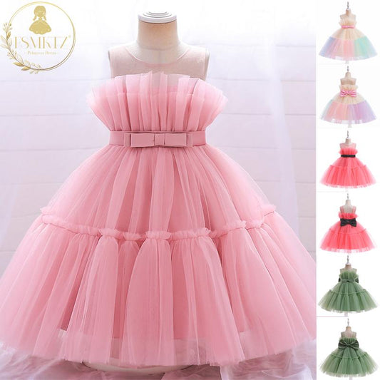 Baby girls' Princess Dress Summer Sleeveless Strap Dress L5355XZ