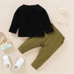 Toddler Baby Boy Clothes Long Sleeve 2PCS Outfits BlackWL20061047-1