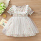 Baby Girls Dress Floral Print Gauze Dress One Piece Summer Dress 112111477