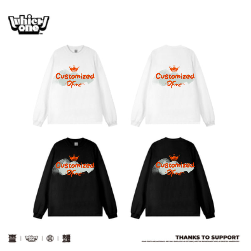 Customized Long Sleeve T-shirt Combed Cotton, , Whatever Design You Want DZ5510