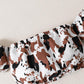 Kids Fashion Ready Stock Girls Outfits Off The Shoulder Camouflage Print Tops Irregular Skirts Brown 122110018