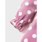 Newborn Baby Girl Clothes Baby Girl Dress Ruffle Collar Long Sleeve Polka Dots Dress Infant Baby Girl Fall Winter Dress Pink 22010020