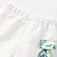 Baby Fashion Ready Stock Boys Clothes OOTD Animals Print Turn-down Collar Shirt Elastic Shorts 2Pcs Summer Outfits M623228
