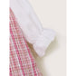 Baby Girl Dress Long Sleeve Floral Collar Dress Pink Plaid Dress Baby Girl Fall Winter Dress WL1910032
