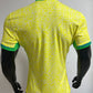 Brazil 2024 Home Jersey | Vibrant Yellow Tribal Pattern Polo