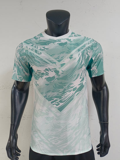 Portugal 2026 FIFA Away Jersey | Turquoise Wave Art with Teal V-Print T-shirts