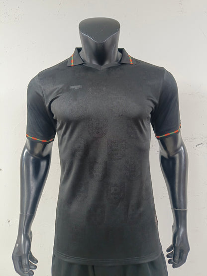 Portugal 2026 FIFA Away Jersey | Black “Panther” Geometric Print Polo