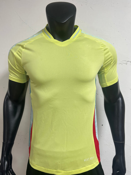 Spain Away Jersey | Dynamic Yellow with Contrast Side Stripes - HEAT.RDY Tech