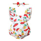 Kids fashion Girls Clothes Sleeveless Summer Bodysuits With Headband 2Pcs Ready Stock Set 22104770