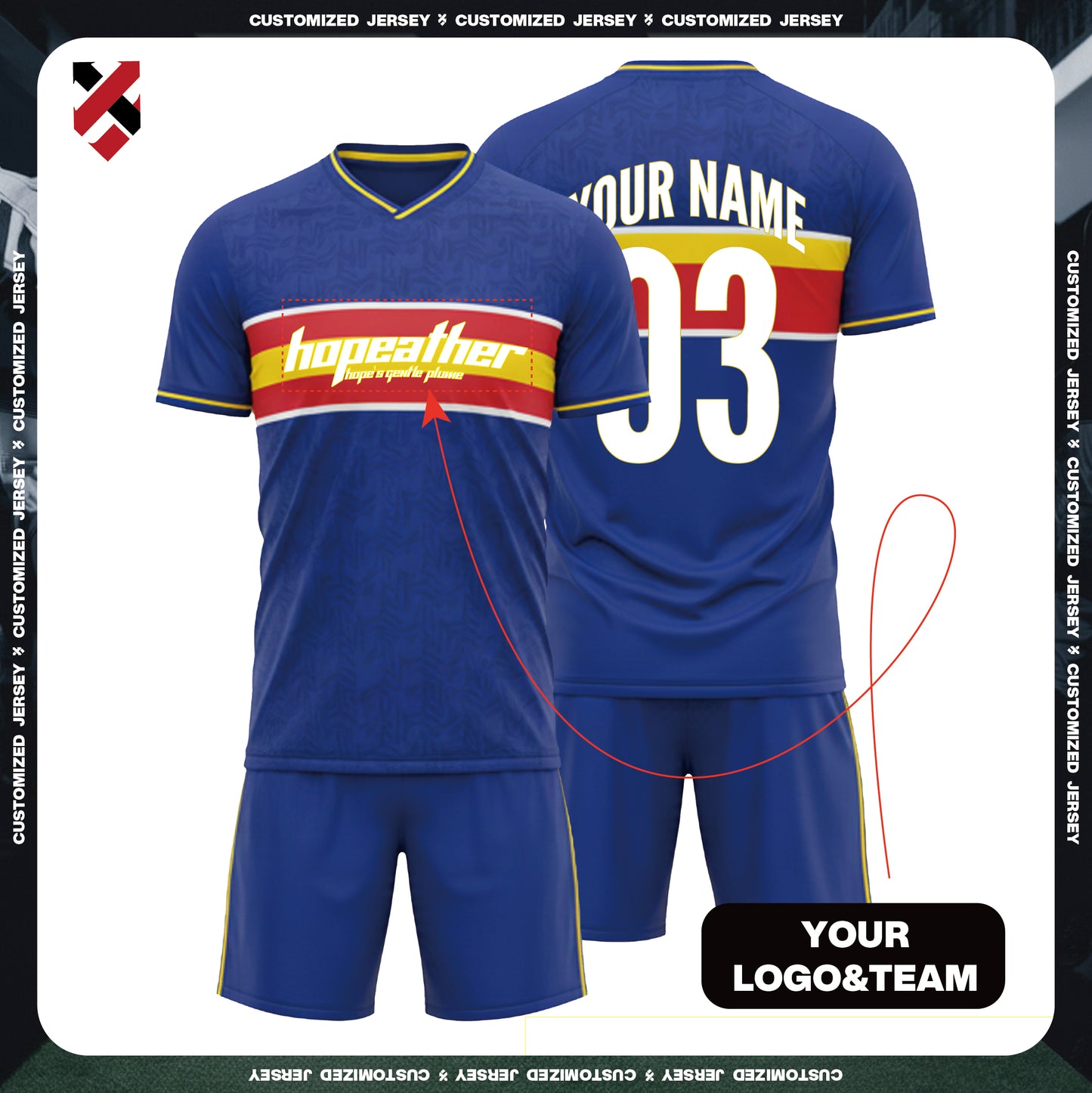 2026 World Cup Sportswear Custom Football Jersey Kit | Personalized Name, Number, Team & Logo