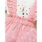 Kid fashion Girl Outfits Girl Summer Clothes Short Sleeve Baby Girl Easter Bunny Outfits Set 22012049