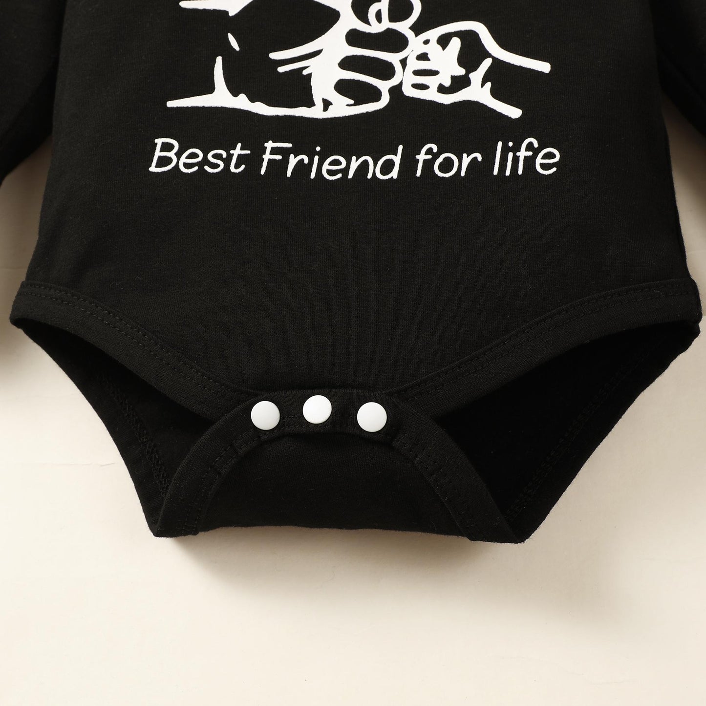 Kid fashion Boys Clothes Fist Bump Romper Winter OOTD Camouflage Pants Hat 3Pcs Outfits Black 32109604