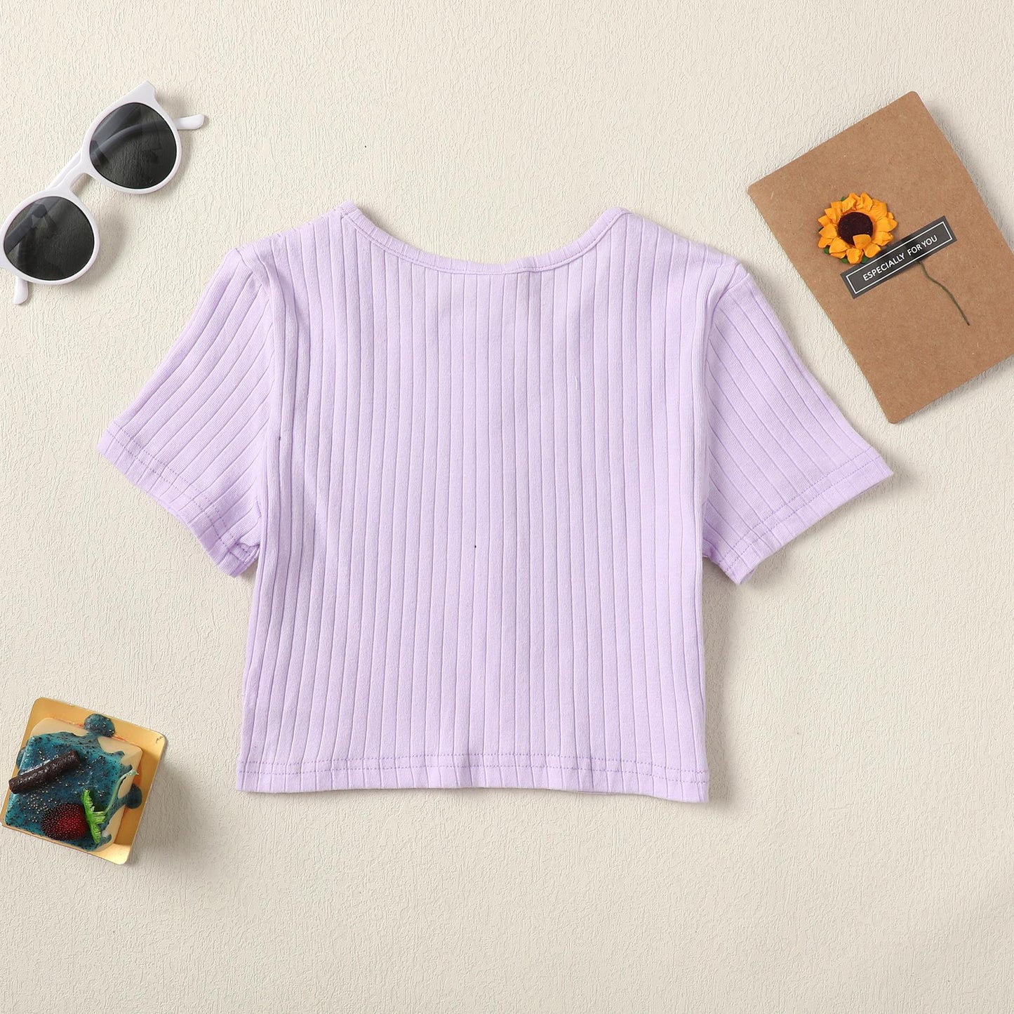 Kid Clothes Girl Clothes Short Sleeve Top JIT7175945