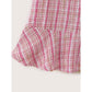 Baby Girl Dress Long Sleeve Floral Collar Dress Pink Plaid Dress Baby Girl Fall Winter Dress WL1910032