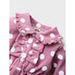 Newborn Baby Girl Clothes Baby Girl Dress Ruffle Collar Long Sleeve Polka Dots Dress Infant Baby Girl Fall Winter Dress Pink 22010020