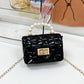 Kids fashion Girls'  Pearl Jelly Handbag Sweet and Versatile PVC Lingge Chain Zero Wallet B2304111