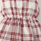 Outfits For Baby Girls Turn-down Collar Coat Plaid Sleeveless Dress 2Pcs Clothes Set 222206312-3