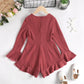 Kid Clothes Girl Clothes Girl Jumpsuit V-neck Shorts JIT7277330