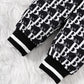 Baby Boys Outfits Stylish"B" Long Sleeve Pants 2Pcs Winter Clothes Set Black WJ212209002