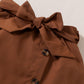Kids Fashion Ready Stock Girls Outfits Off The Shoulder Camouflage Print Tops Irregular Skirts Brown 122110018