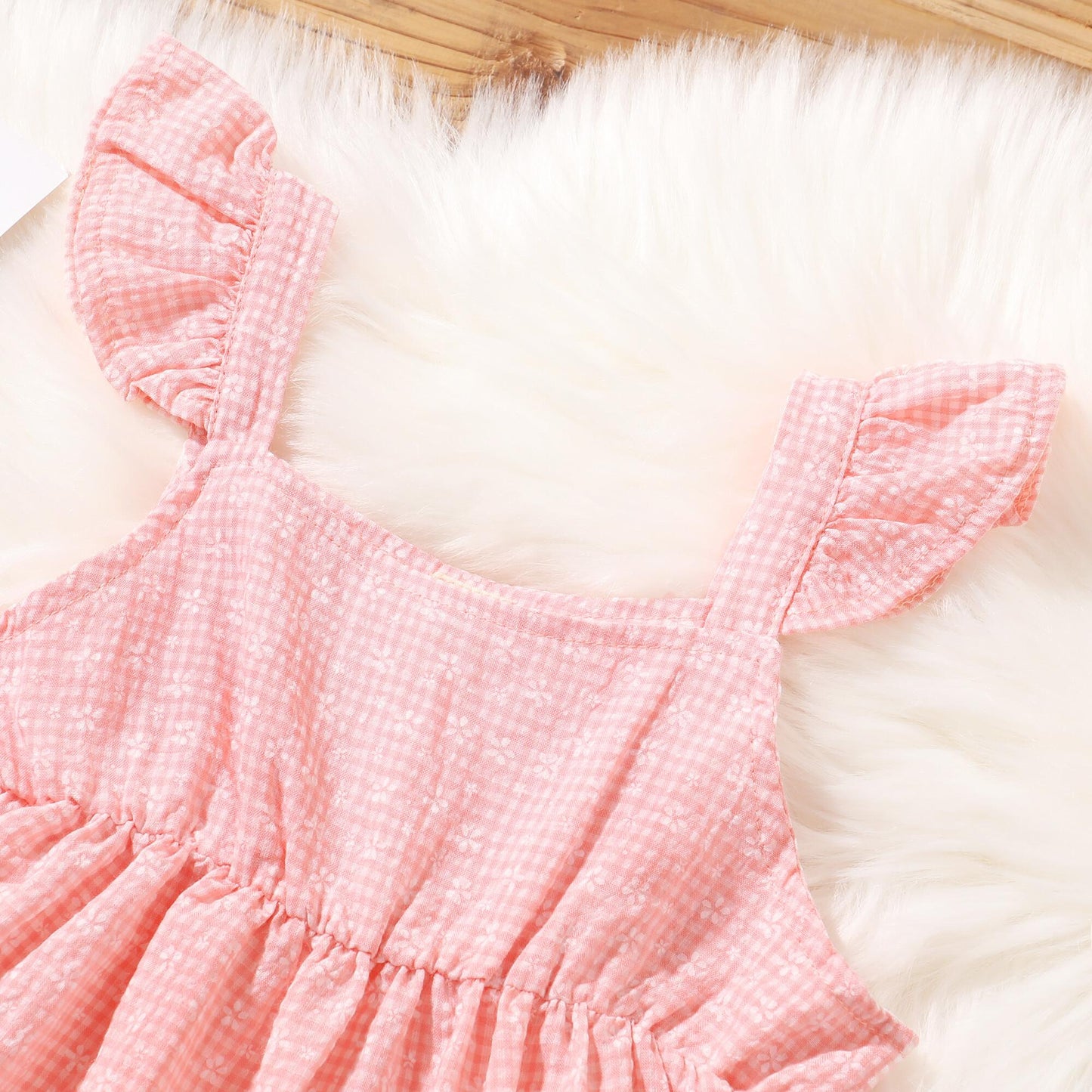 Toddler Baby Girl Clothes Baby Girl Dress Sleeveless Suspender Dress Girls Summer Dress Pink 193270