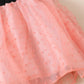 Baby Girls Dress Wave Point Splice Gauze Straps Dress With Headband Pink SH-323