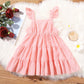 Toddler Baby Girl Clothes Baby Girl Dress Sleeveless Suspender Dress Girls Summer Dress Pink 193270