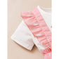 Kid fashion Girl Outfits Girl Summer Clothes Short Sleeve Baby Girl Easter Bunny Outfits Set 22012049