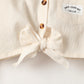 Outfits For Baby Girls Turn-down Collar Coat Plaid Sleeveless Dress 2Pcs Clothes Set 222206312-3