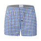 Men's Plaid Print Boxer Shorts 100% Polyester Soft Stretchy Blended Woven Elastic Plus Size Drawstring Men's Shorts