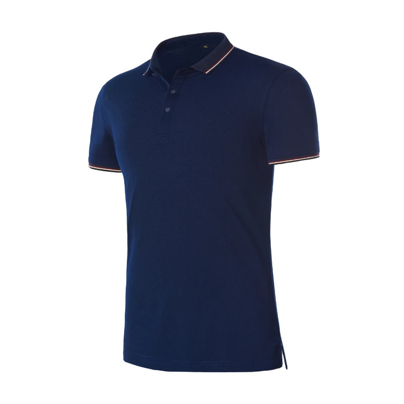 Men'S Polo Shirt Blank Customized Logo Short Sleeve Cotton High Quality Men'S Golf Shirt