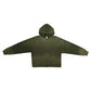 Custom Logo Embroidery Washed Vintage OEM/ODM Men's Autumn Zipper-Up 100% Cotton Long Solid Color Oversized Fleece Sweatshirt