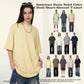 345G 100% Cotton Custom Logo Heavyweight New Trendy Brand Basic Short-sleeved Pure Cotton Loose Casual T-shirt for Men