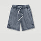 350 Grams 100% Cotton Custom Logo Heavy Weight Retro Wash-slit American Trendy Brand Men's Five-point Pants Men's Shorts
