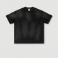 285G 330G 100% Cotton Custom Logo American Retro Gradient Old Short-sleeved T-shirt Trendy Brand Neutral Style Shorts Suit For Men