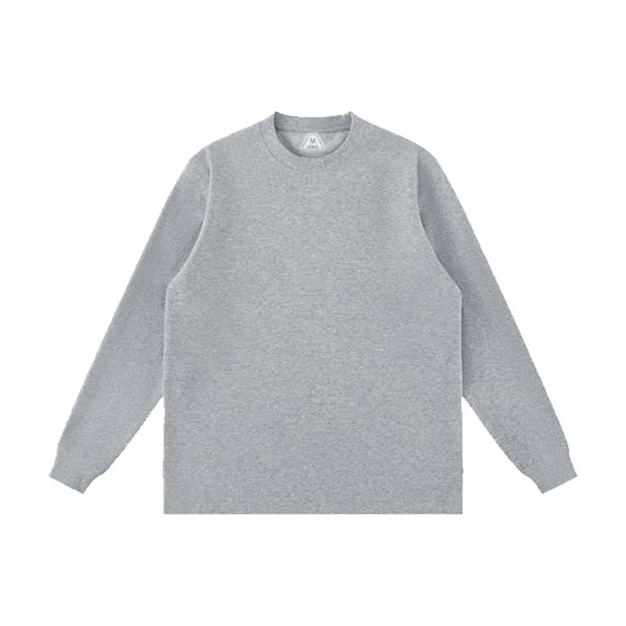 OEM/ODM Custom LOGO High Quality Blank Loose Bottom Casual T-shirt Versatile Streetwear Long Sleeve 260g Over-sized Sweater