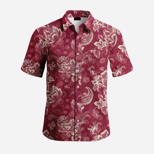 Men's Plus Size Casual Short Sleeve Shirts Fashion Printed New Trend Summer Breathable Quick Dry Shirts for Man