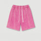 285G 330G 100% Cotton Custom Logo American Trendy Brand Short Sleeve Shorts Suit T-shirt Washed Two-piece Set