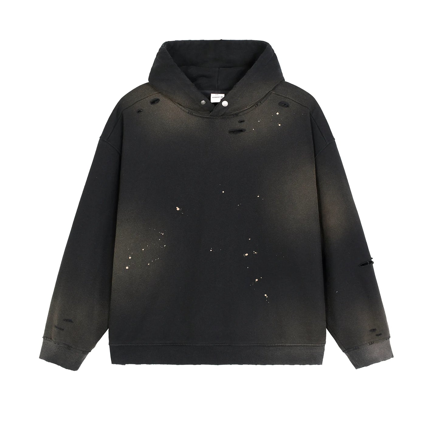 Men's Hooded Pullover Fleece Jacket Polyester/Cotton 465g Digital Printing Streetwear Style Loose Fit Hoodies
