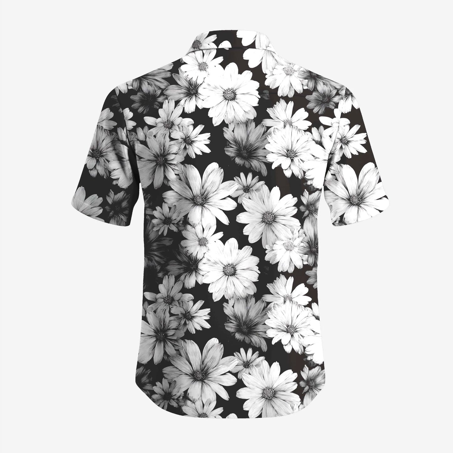 High Quality Vintage Digital Printing Men's Casual Style T-Shirts Stand Collar Floral Print Design 160 Grams XL Hawaiian Shirts