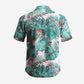 Pink Monstera Leaf Hawaiian Shirt | Tropical Plant Print Short Sleeve